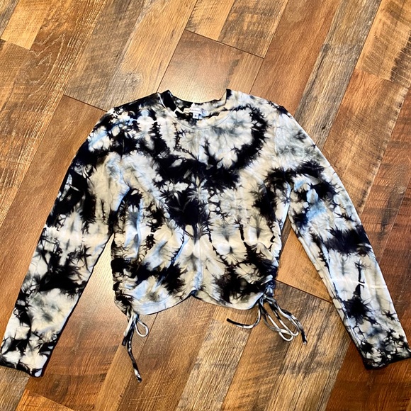 YOUNG FABULOUS & BROKE Tie Dye Long Sleeve Ruched - Picture 5 of 9